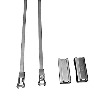 Steel Pole-mounting Hardware for Electrical Enclosure, 2 Belts & Clips/Set