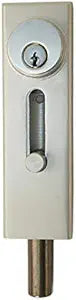 R1000 Satin Aluminum Drop Bolt Lock for Revolving Doors and Other Applications