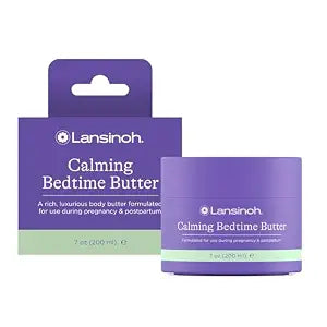 Lansinoh Magnesium Bedtime Butter for Pregnancy, Body Lotion for Moms, 7 oz