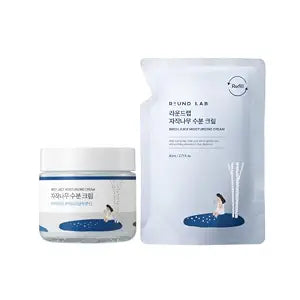 ROUND LAB Birch Juice Moisturizing Cream 2.7 Fl Oz 1+1 Refill Set