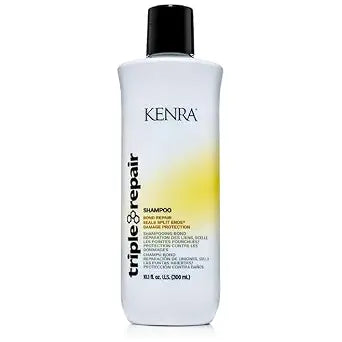 Kenra Triple Repair Shampoo | Targets & Repairs Weak or Broken Bonds | Split Ends | Damaged Hair | Bond Builder | Sulfate-Free