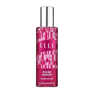 ELLE Rouge Passion - Body Mist for Women - Fruity Floral Perfume for Women - Jasmine, Musk Notes - Layerable Long Lasting - 8.5 oz