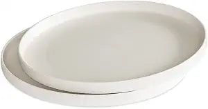 Nordic Ware 10-Inch Meal Plate, Set of 2, White, Microwave Safe Polypropylene