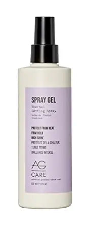 AG Care Curl Spray Gel Thermal Setting Spray, 8 Fl Oz