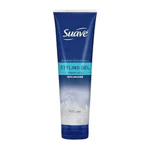 suave+ Men Barber Essentials Hair Gel, Strong Hold & Low Shine, 9 oz