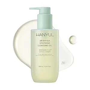 Hanyul Artemisia Soothing Cleansing Oil | Gentle, Soothing & Hydrating Oil Facial Cleanser with Artemisia, Cica & Glycerin to Remove Makeup & Impurities | Non-Stripping | For All Skin Types | Vegan
