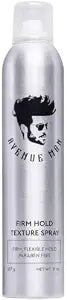 Avenue Man Texture Spray for Hair Men - Improved Formula - Hairspray for Men - Firm Hold, Frizz Control - Long-Lasting Hold Without Stiffness - Mens Hair Spray Extra Hold - (9.0 oz)