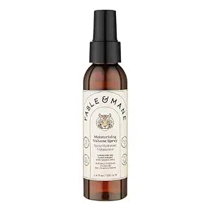 Fable & Mane Moisturizing Volume Spray, Softens and Plumps for Thicker, Fuller Hair. Non-sticky, Heat Protection, Root Lift Spray for Fine Hair