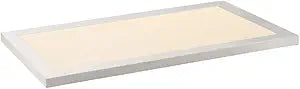 Maxim Lighting Sky Panel Flush Mount | 12" X 24" | White Finish | White Pc Shade | Transitional Flush Mount | Ideal for Bedrooms, Hallways & Entryways | Dimmable | 57772WTWT