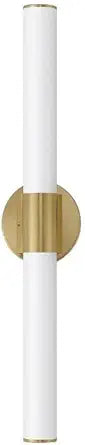 Maxim Lighting Tubo 30" 1-Light Wall Sconce | Natural Aged Brass Finish | Pmma Acrylic Shade | Contemporary Wall Sconce | Ideal for Hallways, Bedrooms & Bathrooms | 52504WTNAB