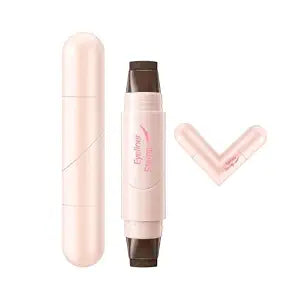 Winged Eyeliner Stamp Pen Dual-Ended Eye Liner Stamp Makeup Pen (Brown)