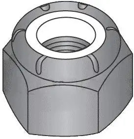 5/8"-11 Nylon Insert Locknut Standard/Grade C Medium Carbon Steel/Black Phosphate (Quantity: 50) Light Hex, Full Height