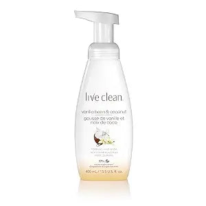 Live Clean Vanilla Bean & Coconut Foaming Hand Soap, 13.5 Fl Oz