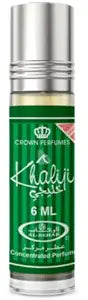 Al Rehab Khaliji - Concentrated Perfume Oil Citrus, Green, Spicy Long-Lasting Fragrance for Men, 0.2 Ounce / 6 ml