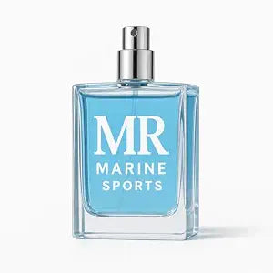 Men's Cologne 50ml (1.7oz), Blue Glass Bottle Perfume for Men, Fresh Aquatic Scent