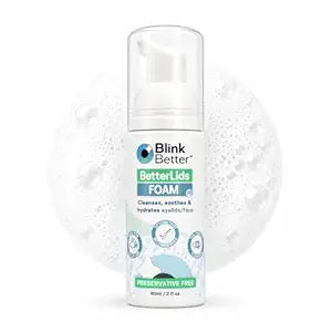 BlinkBetter BetterLids Foaming Eyelid Cleanser ��� Gentle Daily Foam for Eyelids & Lashes ��� Soothing Tea Tree Oil Formula with Ectoin & Centella, Non-Stinging, Preservative-Free, 2 fl oz