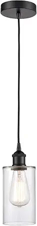 Innovations Lighting 616-1P-BK-G802-LED Edison Clymer Mini Pendant Matte Black