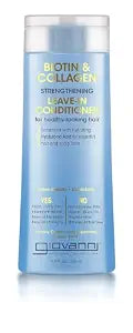GIOVANNI Biotin & Collagen Leave-In Conditioner, Strengthening, 8.5 oz