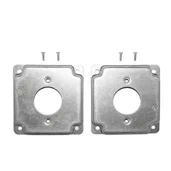 812C20A-4-Inch Square Exposed Work Cover, Single Receptacle, Pack of 2
