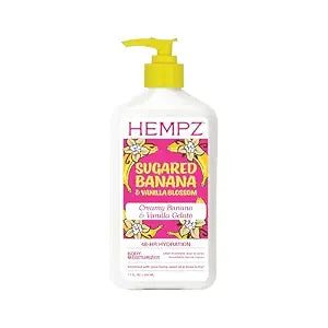 Hempz Sugared Body & Hand Lotion, Banana & Vanilla Blossom, 17 oz