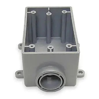 Cantex 5133364 Weatherproof Box, 1Gang, 3/4 in Hub, PVC