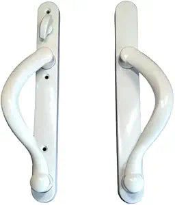 11-5/16" Amesbury Truth Premium Sliding Patio Glass Door Handle Set Grip Dual Pull Winguard ClassicVue Max PGT - White