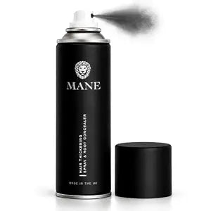 MANE Micro-Mineral Hair Thickening Spray & Root Touch Up Spray, Instant Volume & Root Cover Up for Thinning or Fine Hair, Lightweight Buildable Coverage for Men & Women, Black, 200 ml