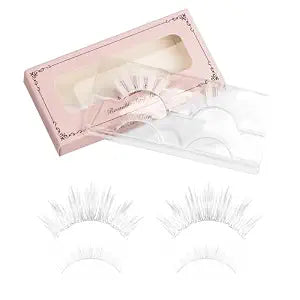 White False Eyelashes Anime Natural 3D Individual Lash Clusters Cosplay Makeup Eye Lash Extension