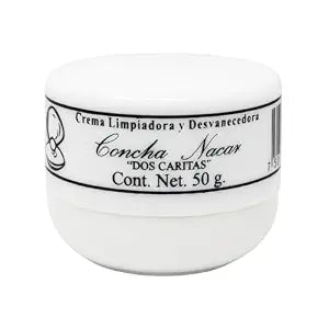 Dos Caritas Concha Nacar Cream with Mother of Pearl - 1.76 Oz Skin Brightening and Cleansing Face Lightening Cream, Brightening & Cleansing Face Cream | Made in Mexico