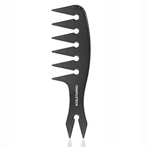Texture Comb – Men Hair Wide Tooth Combs Styling Brushes Women Men Oil Head Combs Most Hair Types Salon and Barber Comb