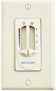 Kichler 337010ALM Accessory Fan 4-Speed-Light Dimmer, Almond