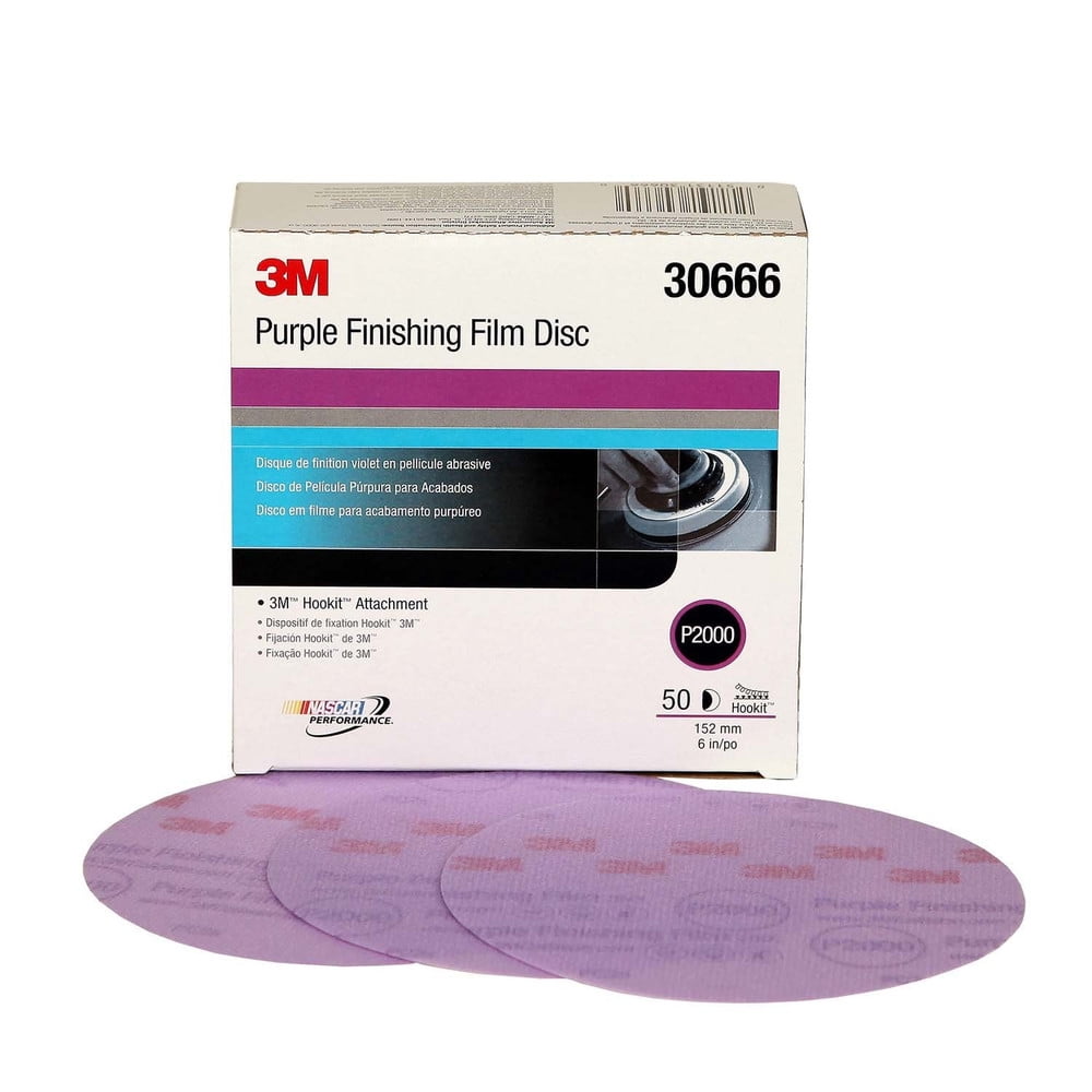 3M 30666 Purple Finishing Film Hookit Disc 6 in.