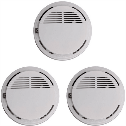 3PCS Smoke Alarm Detector Home Safety Sensor Alert