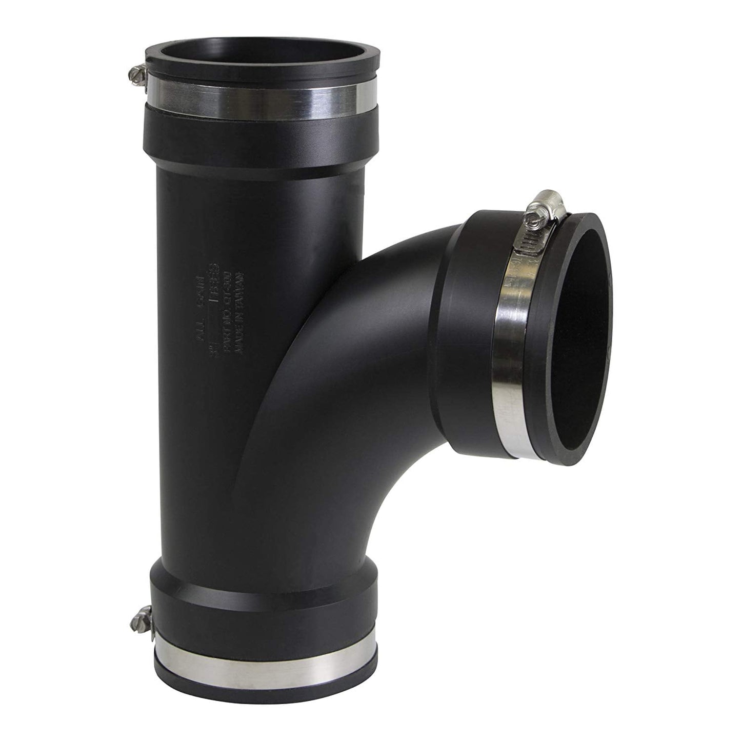 4 inch PVC Flexible Tee Coupling with Stainless Steel Clamps&nbsp;