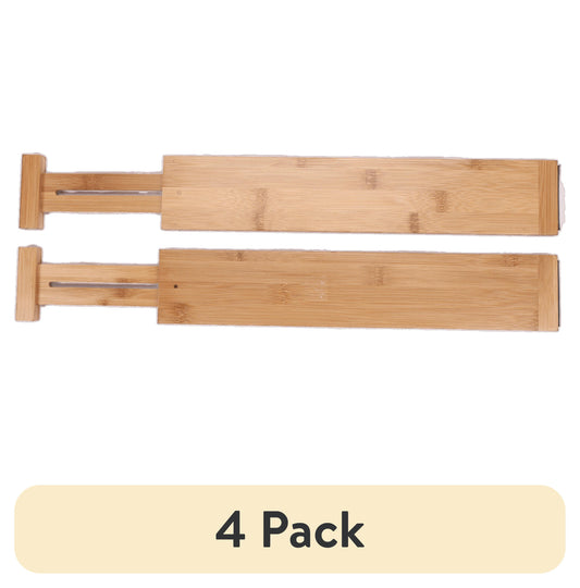 (2 pack) Better Homes & Gardens Separadores de CajÃ³n Expandibles de Organizador de Cocina de BambÃº de 2 Pzas, 17.5-22.8x0.59x3.1in