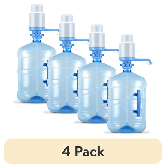 Brio Universal 5 Gallon Manual Beverage Water Pump Made of Sturdy Plastic, Blue