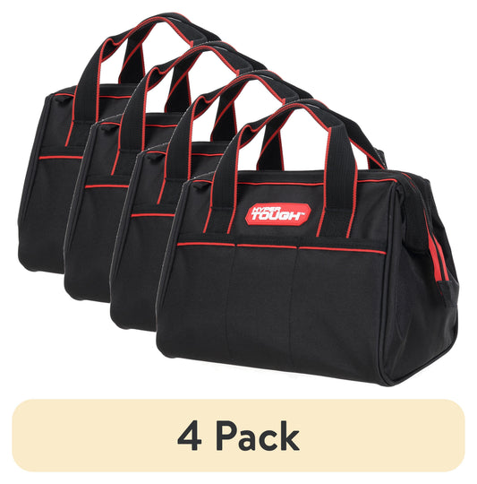 (4 pack) Hyper Tough 12 inch Tool Bag