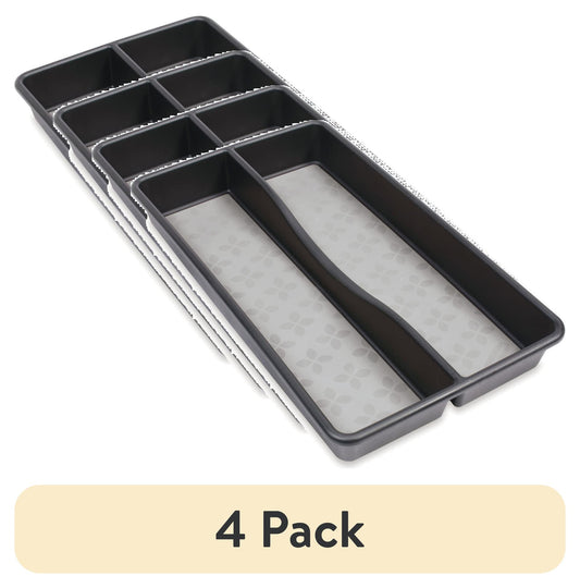 (2 pack) Rubbermaid, Utensil Organizer with No Slip Grip, Gray