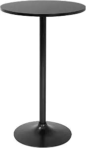 FDW | Bar Table | 40 Inch | Black | Fixed Height Round Table