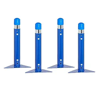 Factory Direct Partners Replacement Chunky Toddler Legs for FDP Activity Tables, Adjustable Height 15-24 inches, Includes Legs and Hardware ONLY (4-Pack) - Blue, 11542-BL
