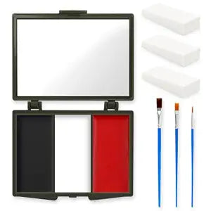 Black White Red Face Paint with Mirrorï¿½ï¿½ï¿½ï¿½ï¿½ï¿½ï¿½ï¿½ï¿½3 Brus