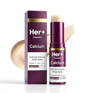 Her+ Calcium Collagen Balm Stick, Moisturizer for Face (1Pcs)