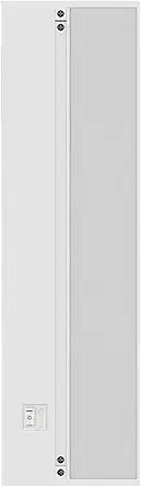 18 Inch Hardwire/Linkable Under Cabinet LED Light White, 120VAC, 60Hz, 84mA, 9W, 600 Lumens, 2700K Warm White, 90 CRI, Contractor Electrician Grade with Knockout (18 Inch)