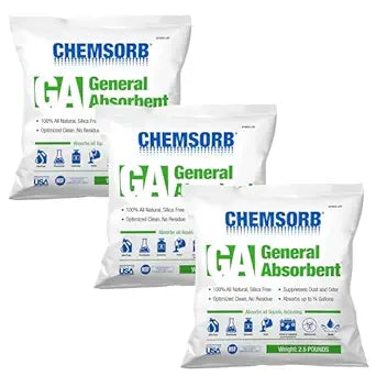 GA - General Absorbent, 2.5 Pound Bag - 3 Pack