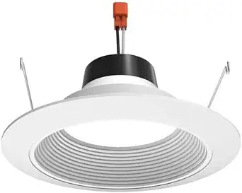 Juno 6 in. 2700K Soft White LED 1000 Lumen Retrofit Downlight Baffle Trim Module, White