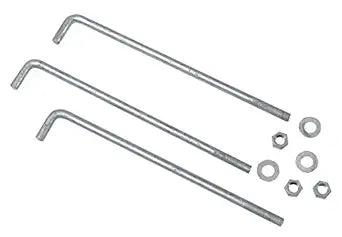 Mutual Industries 7701-0-12 Anchor Bolts, 1/2" x 12" (Pack of 50)