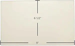 Omega Double Door Ceramic Glass Panel (9" x 6 1/2") Γ Replaces 7GLDD