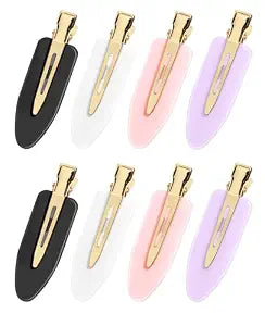 Amizo 8 Pcs No Crease Hair Clips for Makeup and Styling for Women and Girls