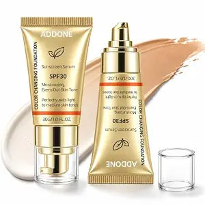 2-PackLuxury Color-Changing Liquid Foundation,Foundation for Mature Women