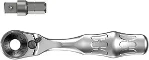 Wera - 5073230001 8001 A 1/4" Square Drive Bit Ratchet, 60 Teeth